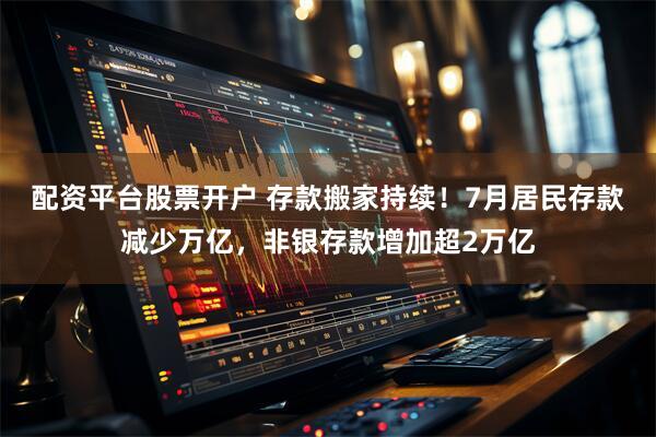 配资平台股票开户 存款搬家持续！7月居民存款减少万亿，非银存款增加超2万亿